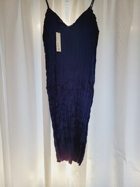 Zara Navy Blue Maxi Dress